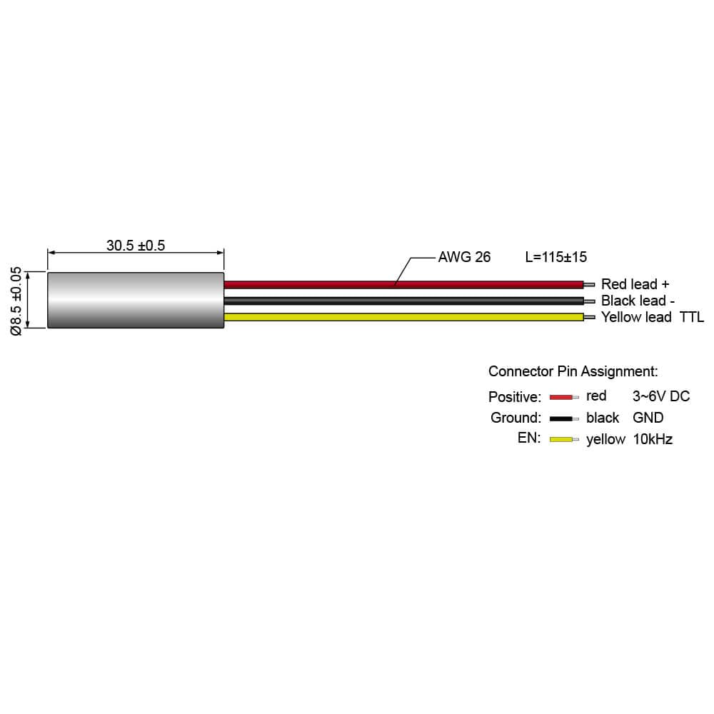635nm Red Dot Laser Module Z270