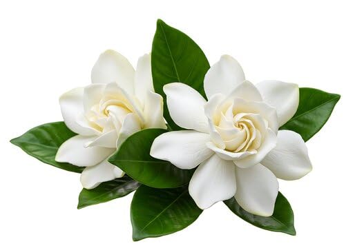White Blooms Live Flowering Gardenia Shrub Set of Two T6114
