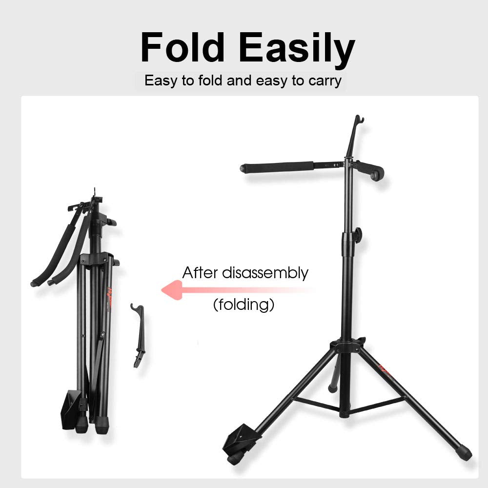 Adjustable Foldable Cello Stand with Bow Hook B5109
