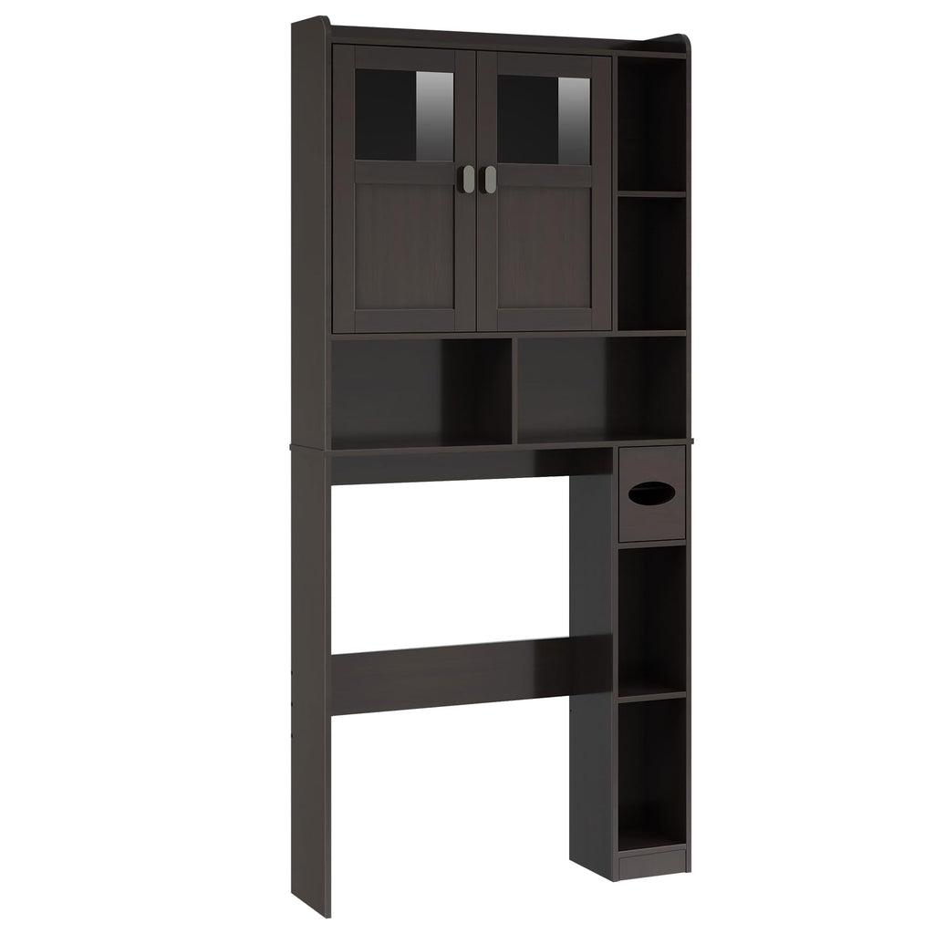Over The Toilet Storage Cabinet with Doors and Shelves H730