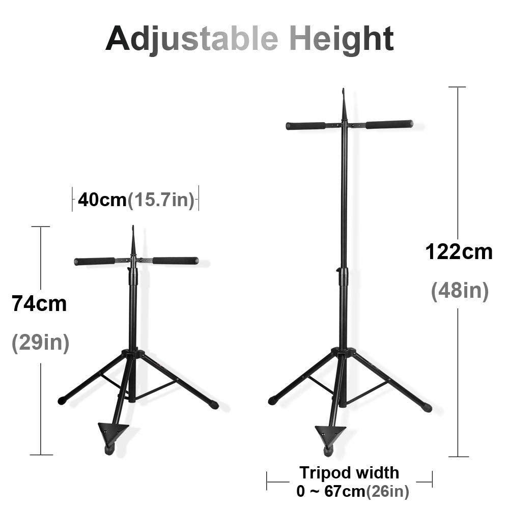 Adjustable Foldable Cello Stand with Bow Hook B5109