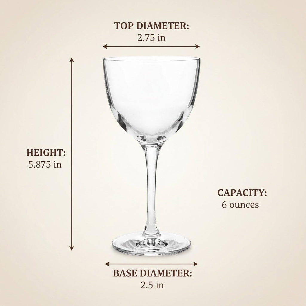 Crystal Coupette-Style Glass 2-Piece Set O4718