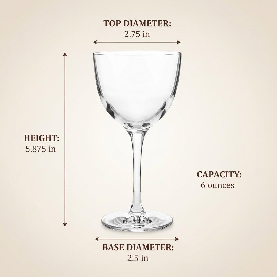 Crystal Coupette-Style Glass 2-Piece Set O4718