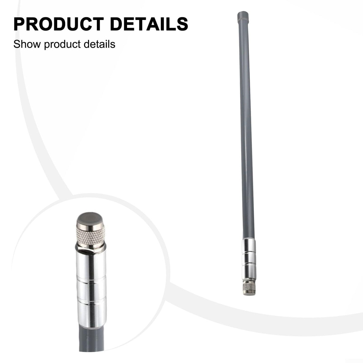 Fiberglass Antenna 5.8 DBi 868 MHz 915 MHz N Male Connectors T175