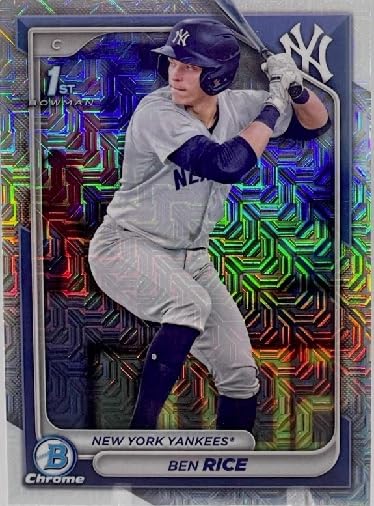 2024 Bowman Chrome Ben Rice Mega Box Mojo Refractor MLB Baseball Trading RC Rookie Card #BCP186 A87428