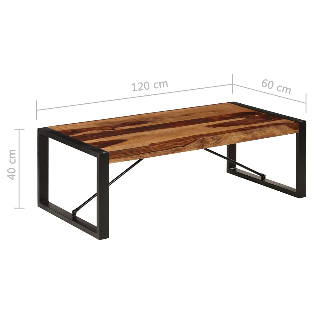 47.2"x23.6"x15.7" Solid Sheesham Wood Coffee Table B70127