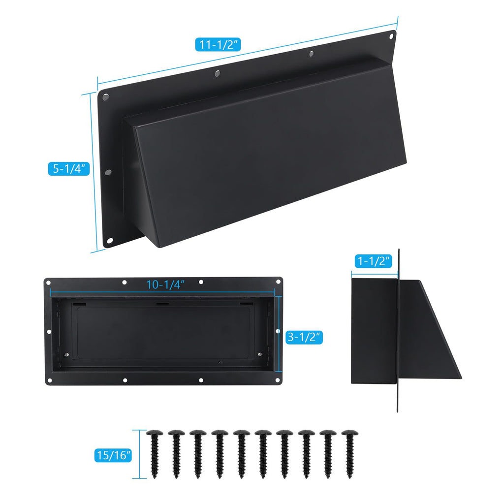 Metal RV Range Hood Vent Cover Replacement (10-1/4") Q415