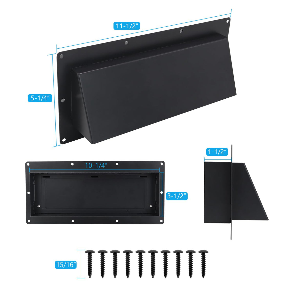 Metal RV Range Hood Vent Cover Replacement (10-1/4") Q415