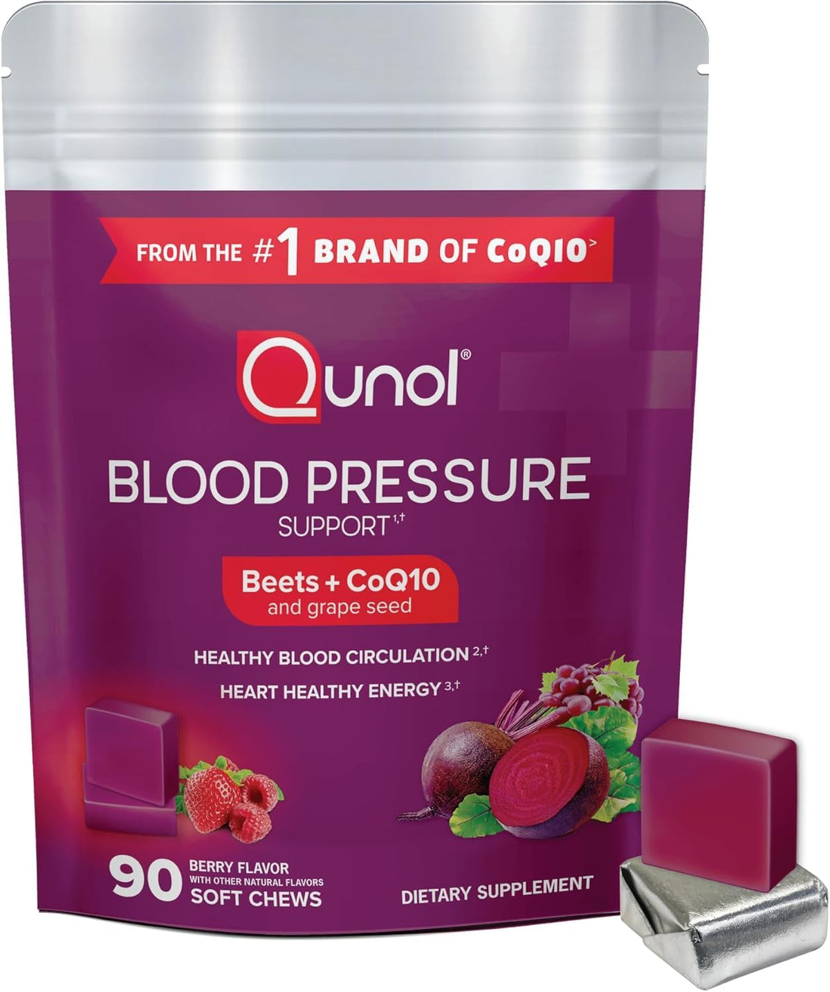 Beet Root Chews with CoQ10, 90ct U3470