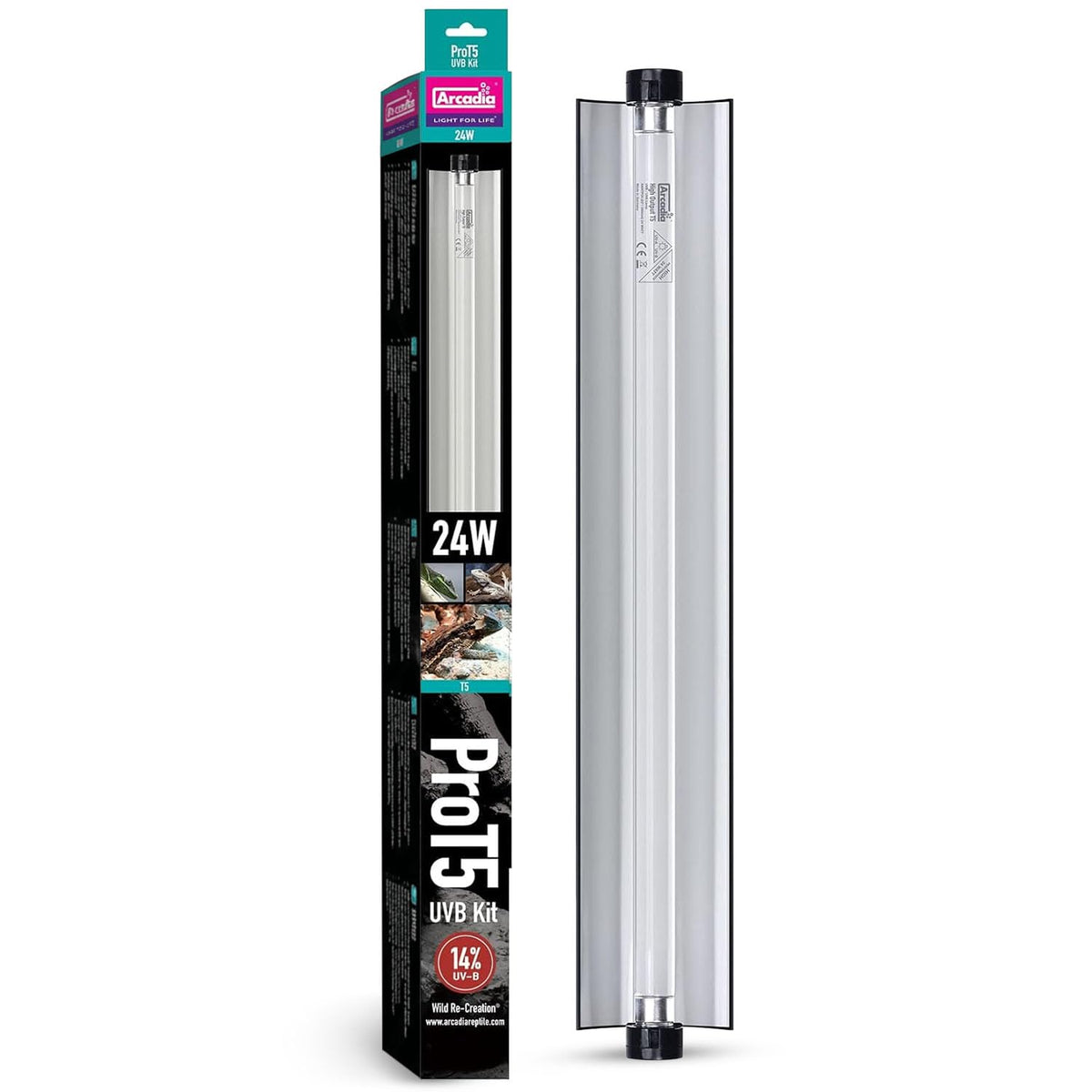 24" 24 Watts 14% UVB Reptile Light Fixture Kit R199105