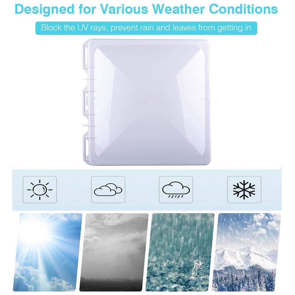 White 13" x 13" RV Roof Vent Cover Replacement P517330