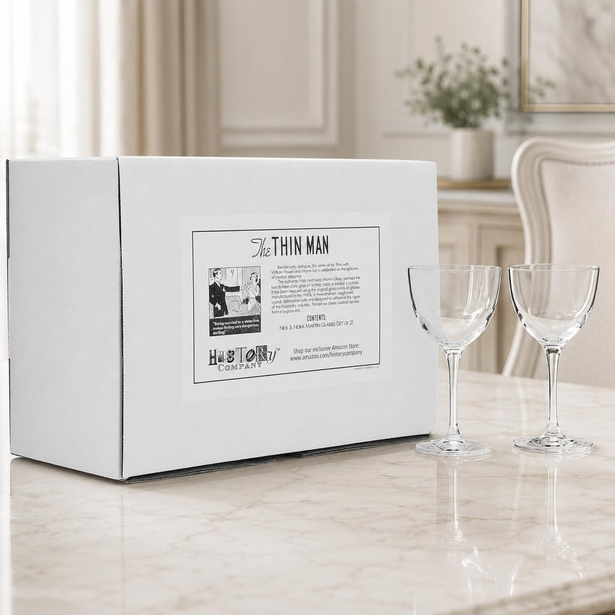 Crystal Coupette-Style Glass 2-Piece Set O4718
