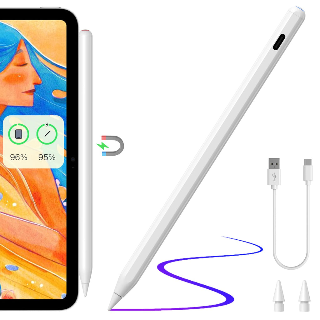 Wireless Charging Stylus Pen White G136
