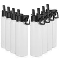 22 oz Stainless Steel Insulated Water Bottles with Straw 8 Pack B962