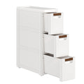 3 Drawer White Rolling Storage Cabinet H355919