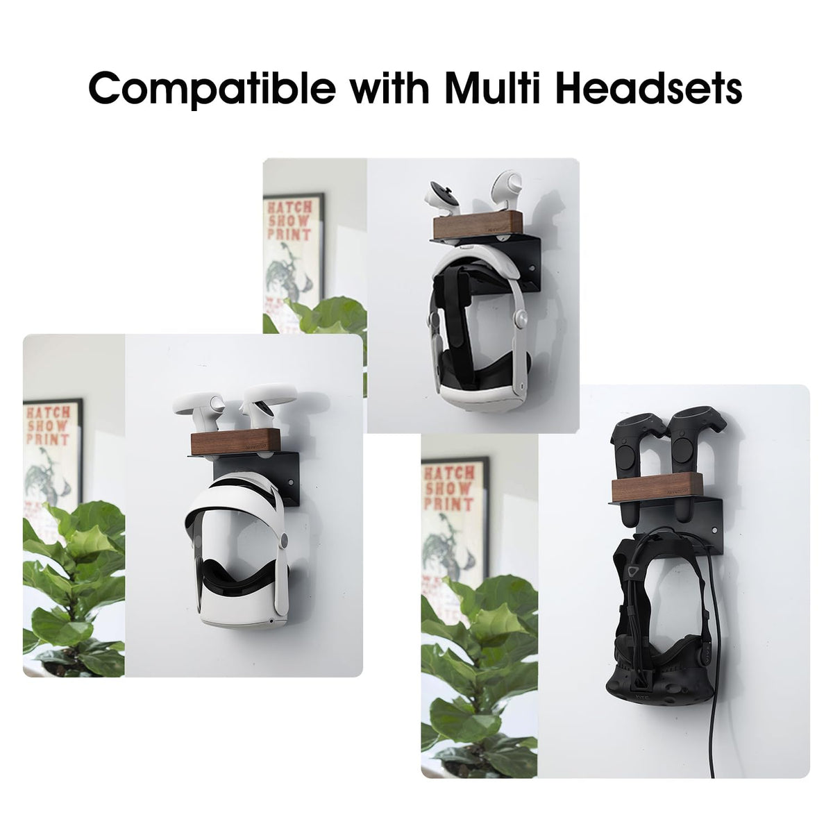 VR Headset Wall Mount Storage Stand Holder Hook J972