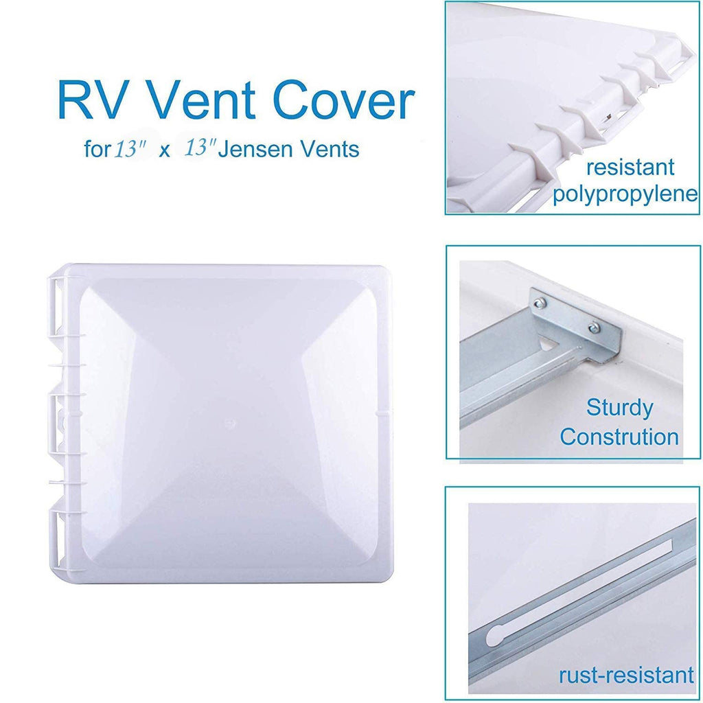 White 13" x 13" RV Roof Vent Cover Replacement P517330