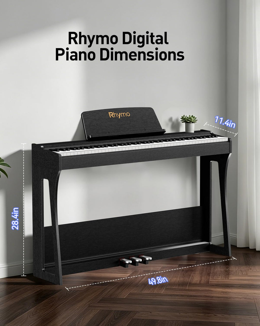 88-Key Weighted Keyboard Piano with Hammer Action G4154