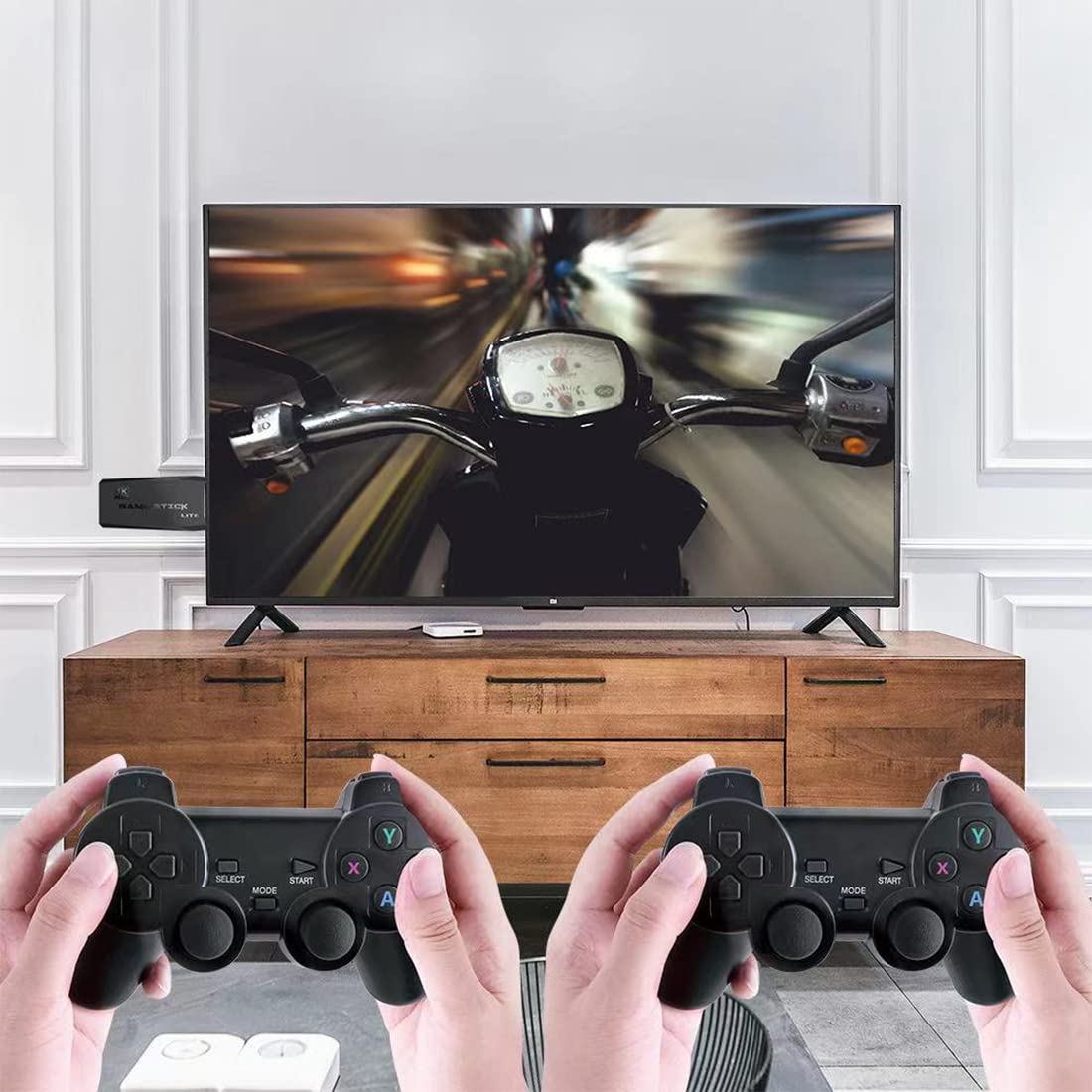 4K Retro Game Console with 2 Wireless Controllers 64GB S8585