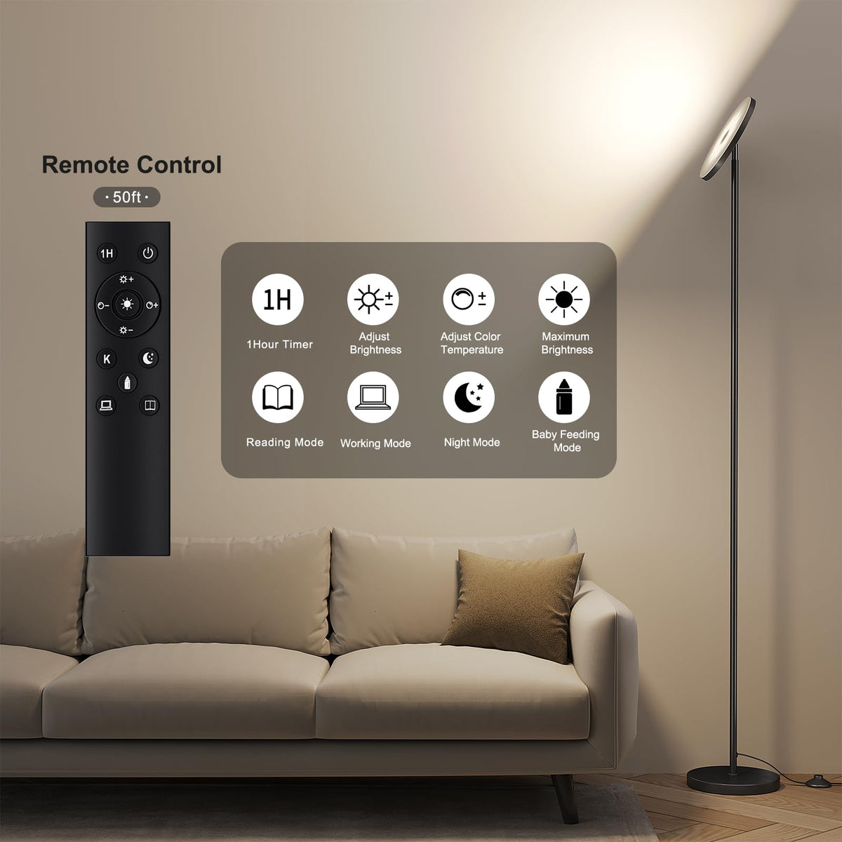 Floor Lamps with Remote Control P161