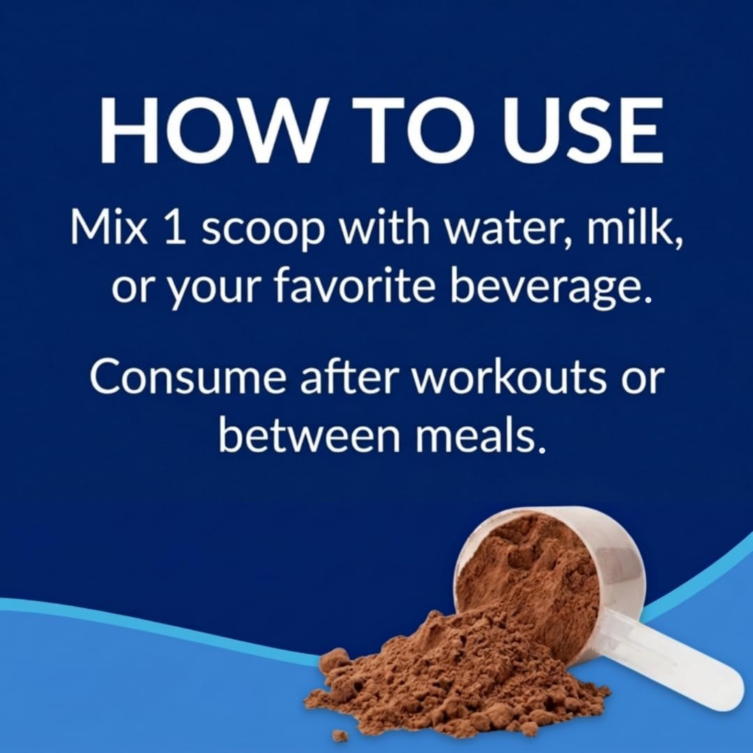 Whey Protein Isolate Powder, Rich Chocolate, 5 LB O824515