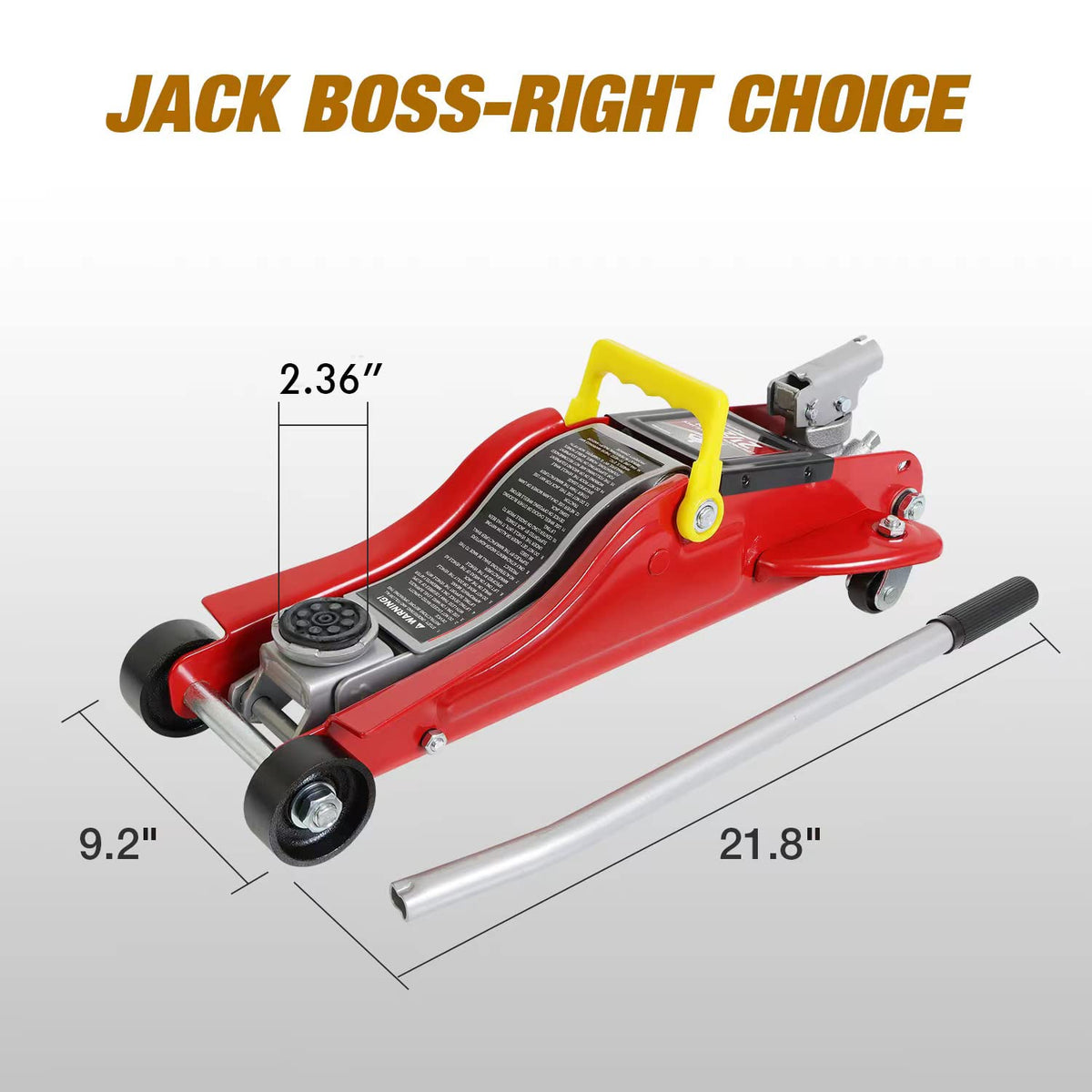 2.5 Ton Low Profile Hydraulic Floor Jack with Storage Case H901
