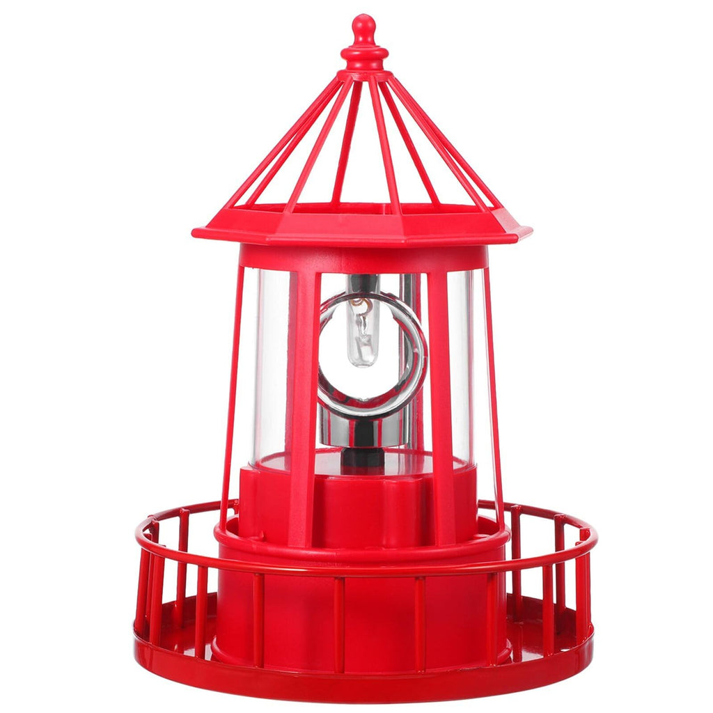 Solar Powered Rotating Lighthouse Garden Light E4505