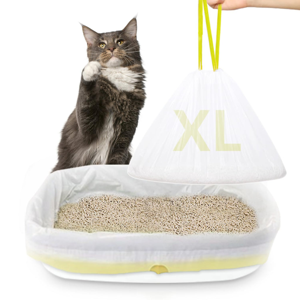 24 Pack Jumbo Cat Litter Box Liners with Drawstring C914