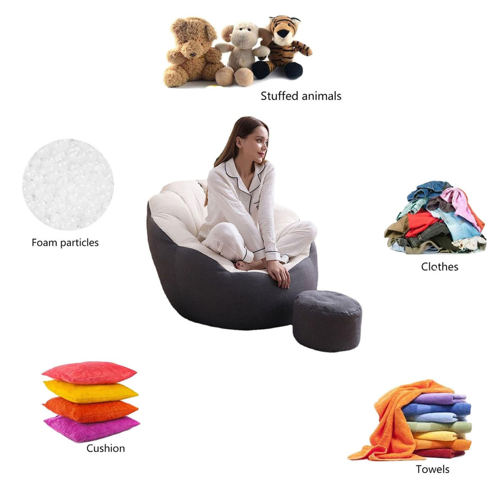 Corduroy Bean Bag Chair Cover W98459