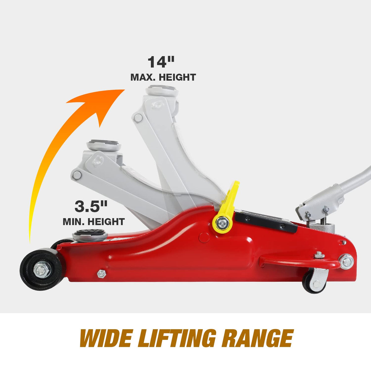 2.5 Ton Low Profile Hydraulic Floor Jack with Storage Case H901