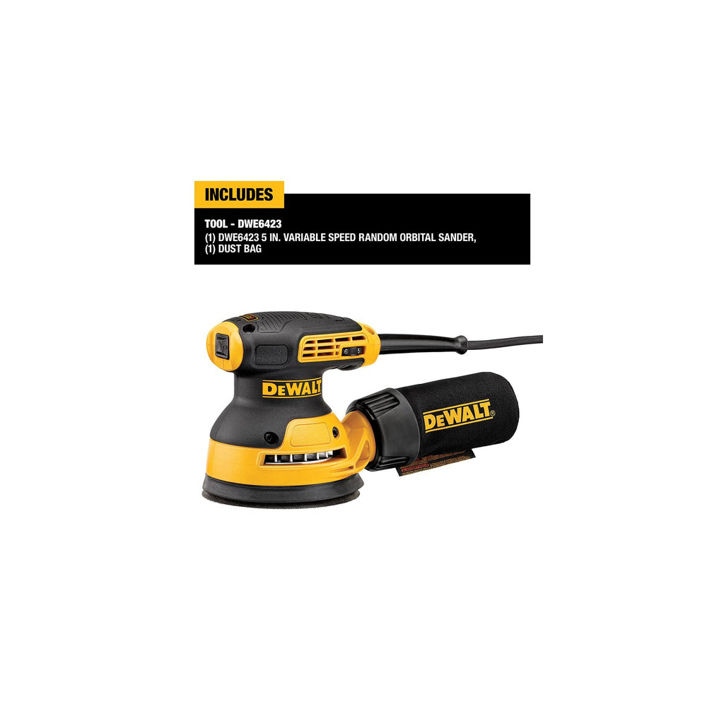 Corded Electric Variable Speed 5-Inch Random Orbit Sander Q86803