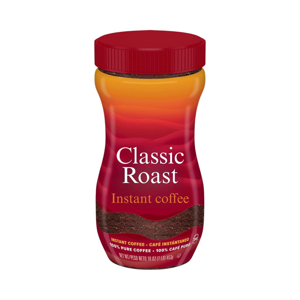 Instant Coffee Crystals Classic Roast 16 oz N1196