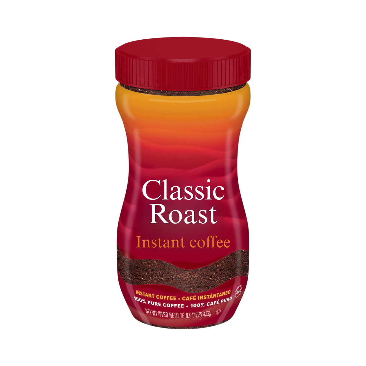 Instant Coffee Crystals Classic Roast 16 oz N1196