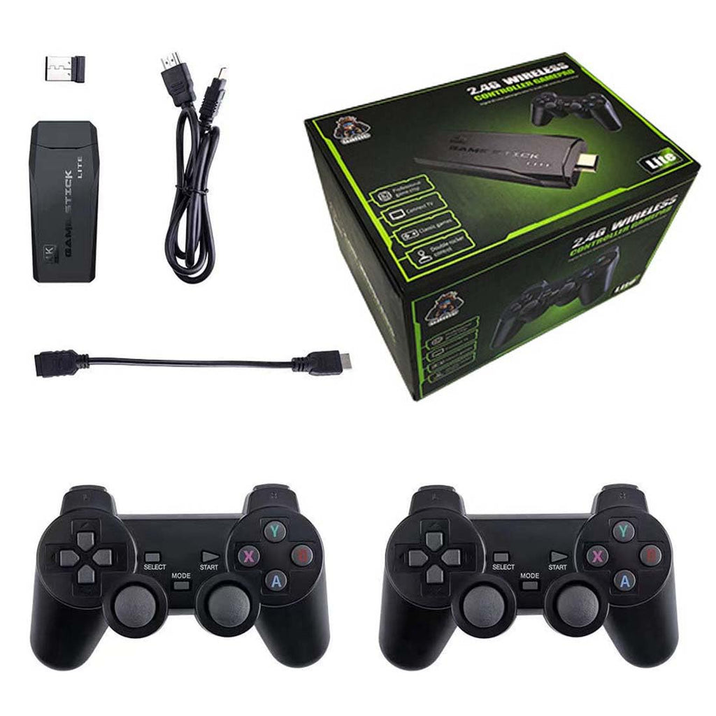 4K Retro Game Console with 2 Wireless Controllers 64GB S8585