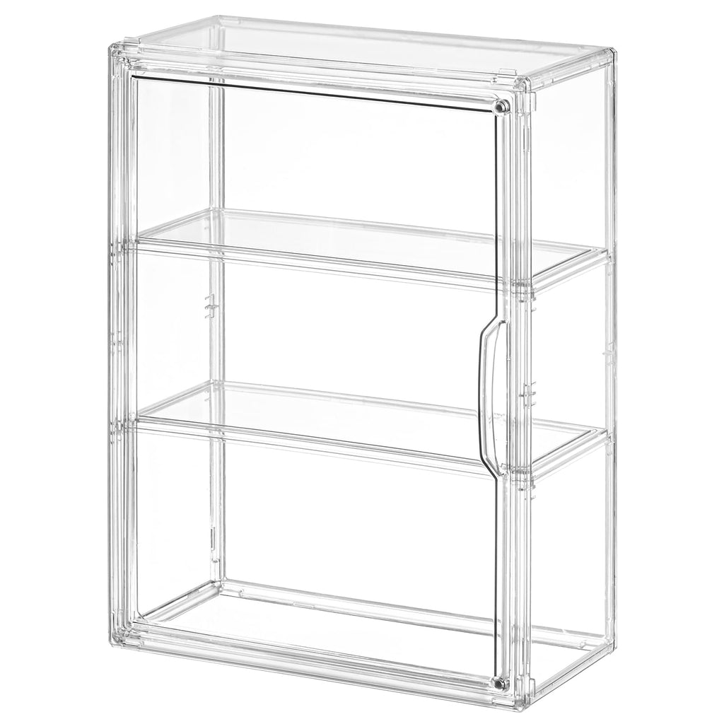 3 Tier Clear Acrylic Display Case with Magnetic Door P1767