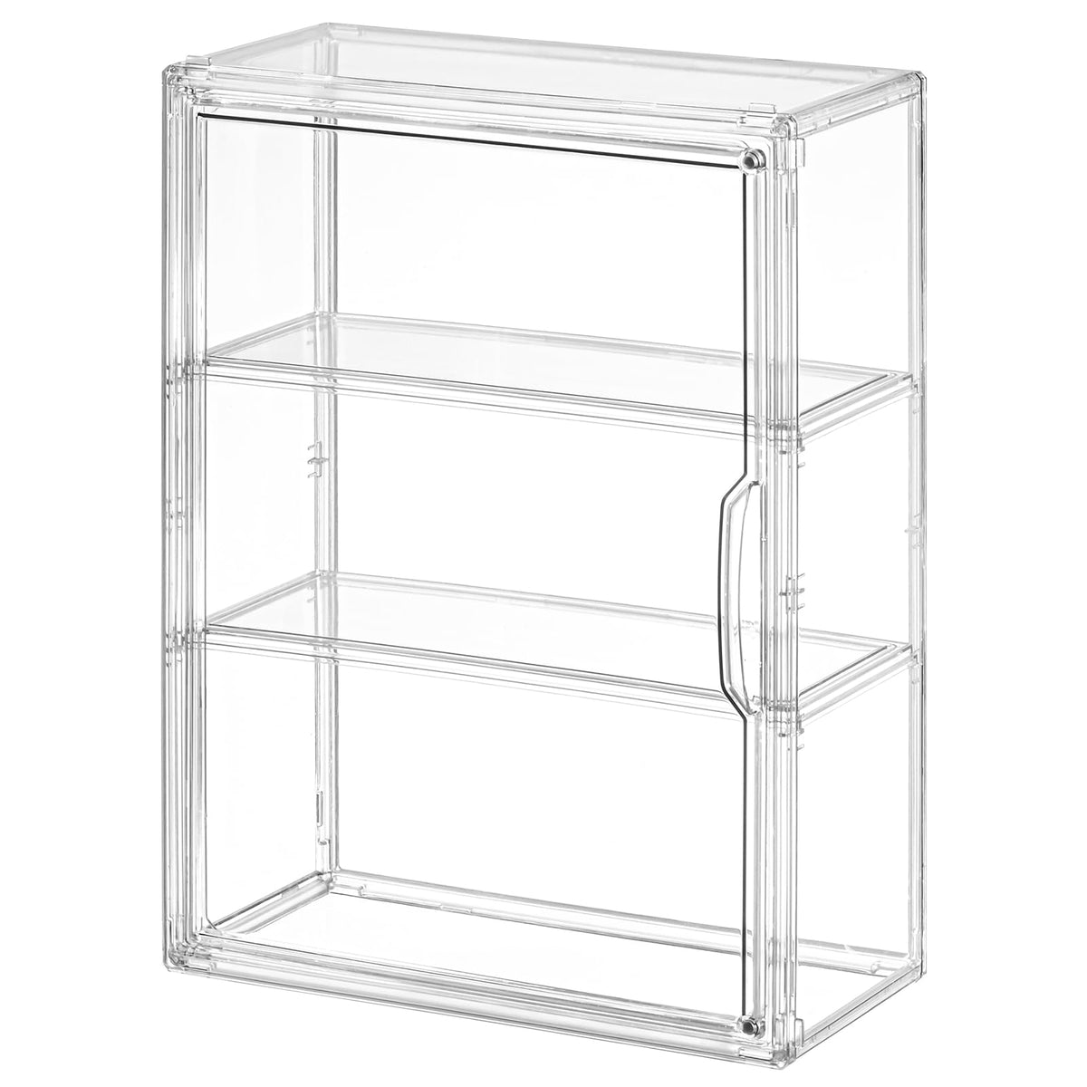 3 Tier Clear Acrylic Display Case with Magnetic Door P1767