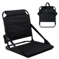 Portable Stadium Seat with Back Support and Storage Pockets X83200