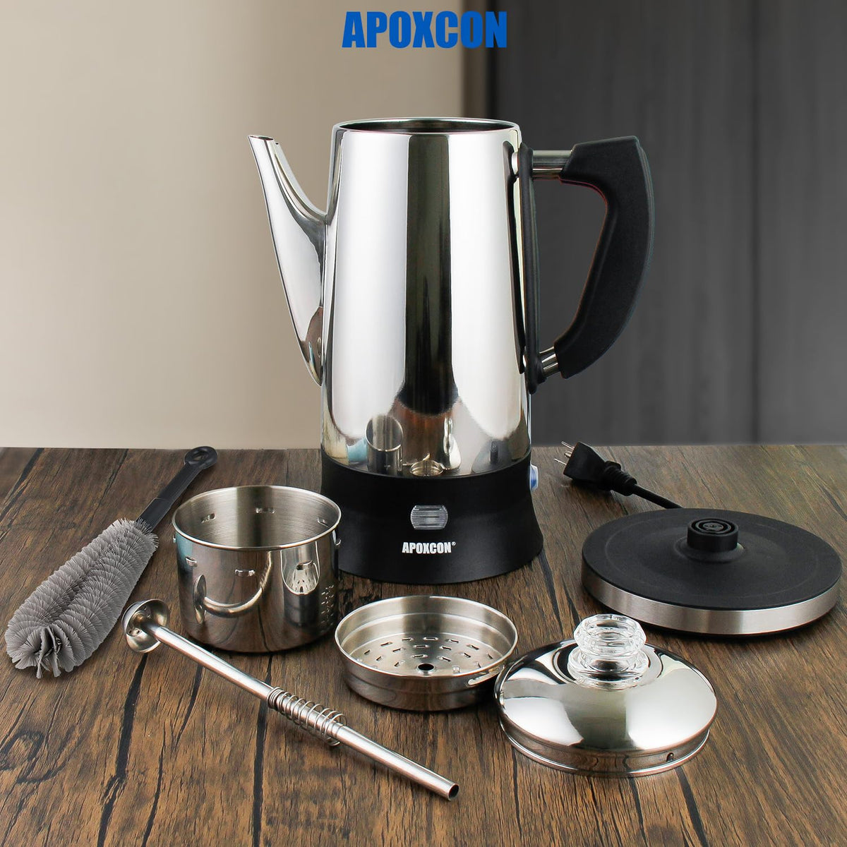 Electric Stainless Steel Coffee Percolator 12 Cup A717383