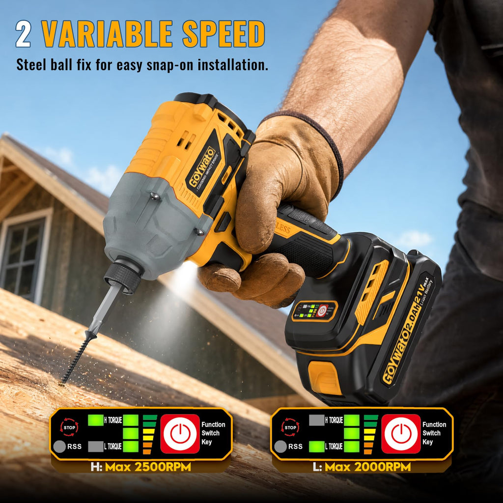 21V Brushless Cordless Drill & Impact Driver Combo Kit X408830