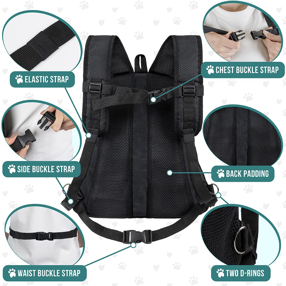Adjustable Dog & Cat Carrier Backpack, Black Z3331