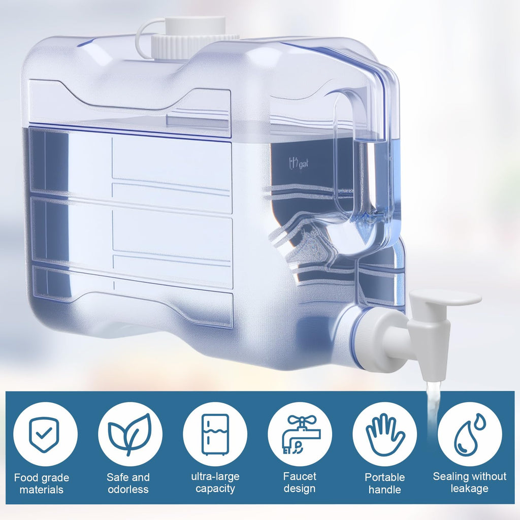 2 Gallon Plastic Water Dispenser Bottle M7934
