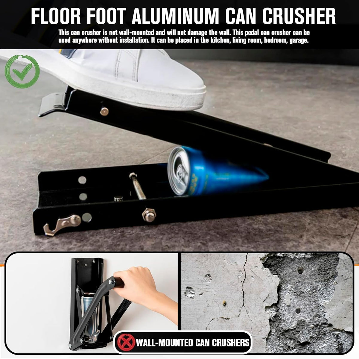 Heavy Duty Floor Can Crusher R168158