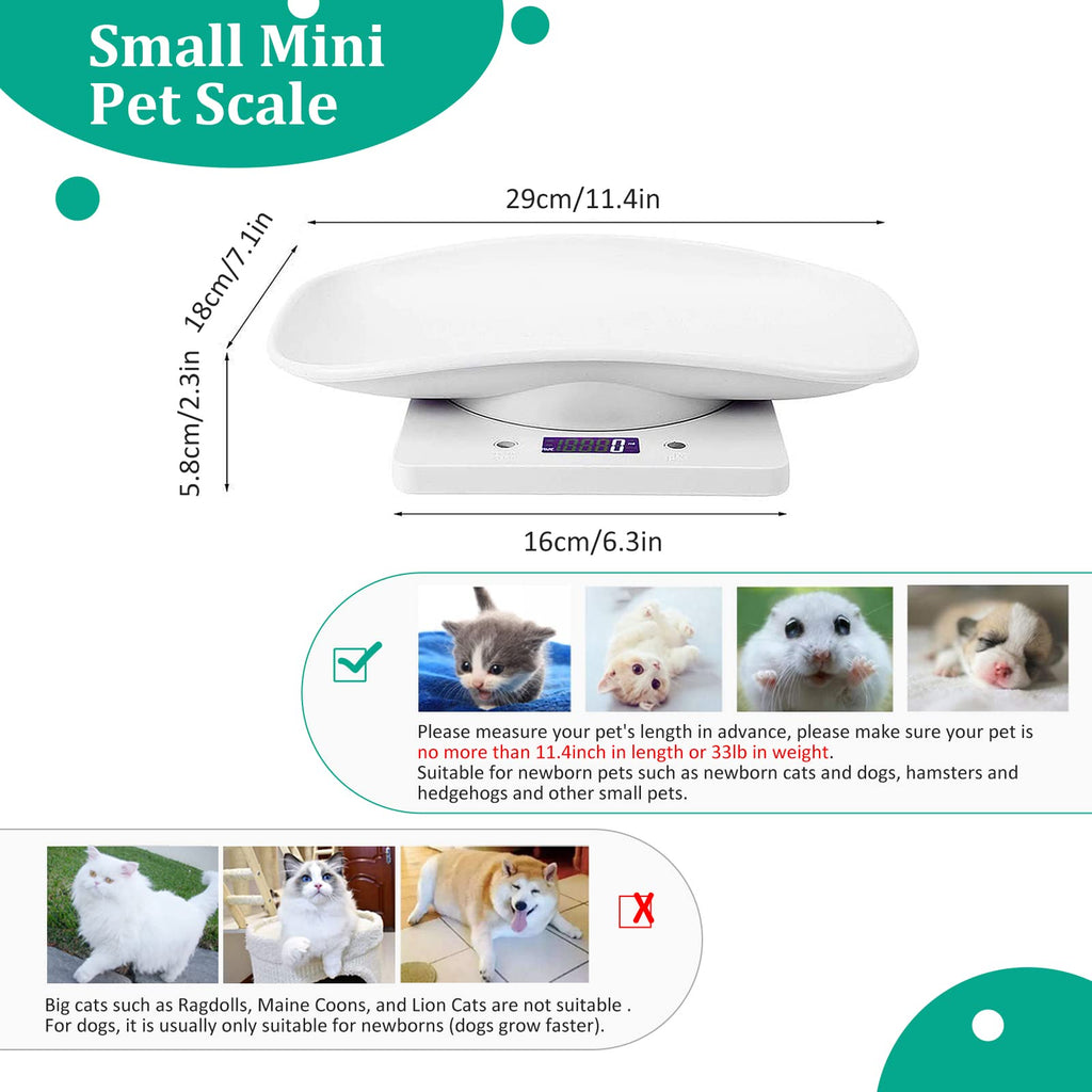 Digital Pet Scale 33 lb/15 kg T417