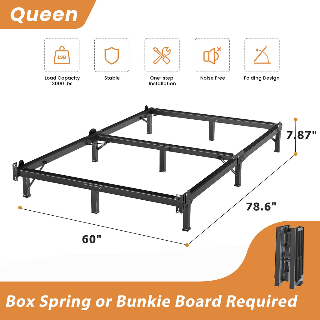 Queen 8 Inches Metal Bed Frame B8099