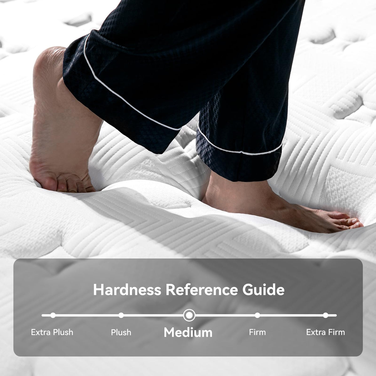 Queen Size 12 Inch Hybrid Memory Foam Mattress H43761