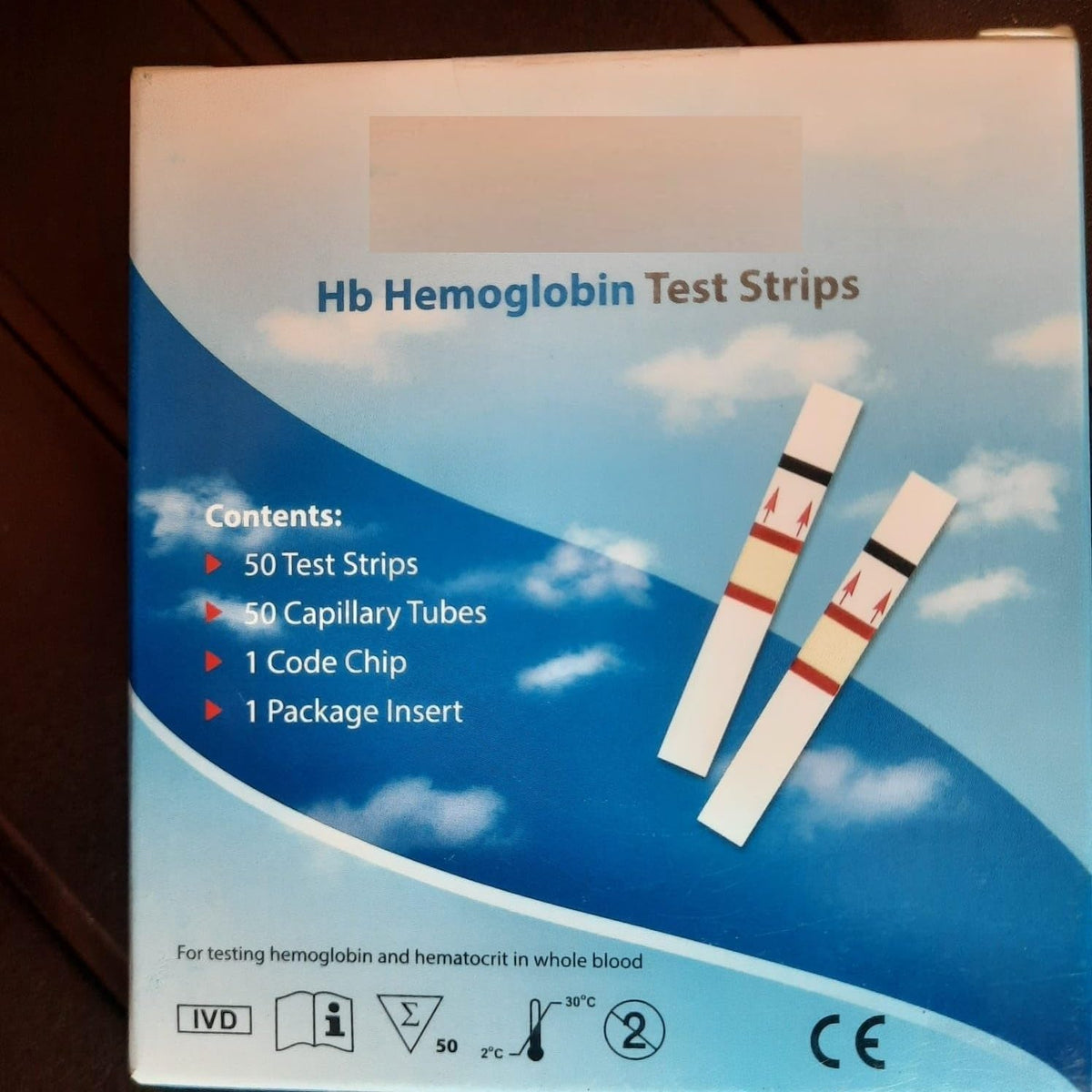 Hemoglobin Test Meter Kit with 50 Test Strips X3066