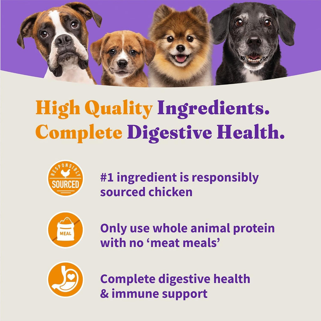 Dry Dog Food, Cage-Free Chicken & Brown Rice Recipe, 21 lb H6333