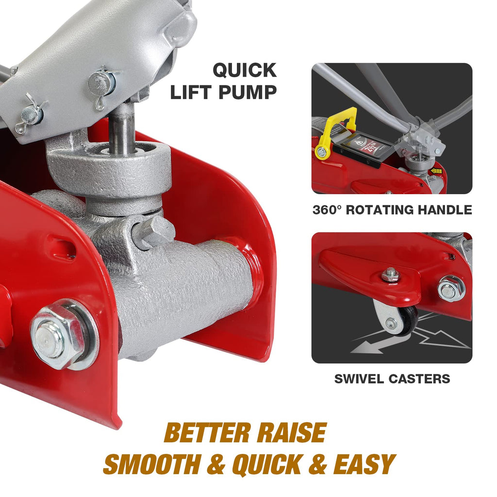 2.5 Ton Low Profile Hydraulic Floor Jack with Storage Case H901