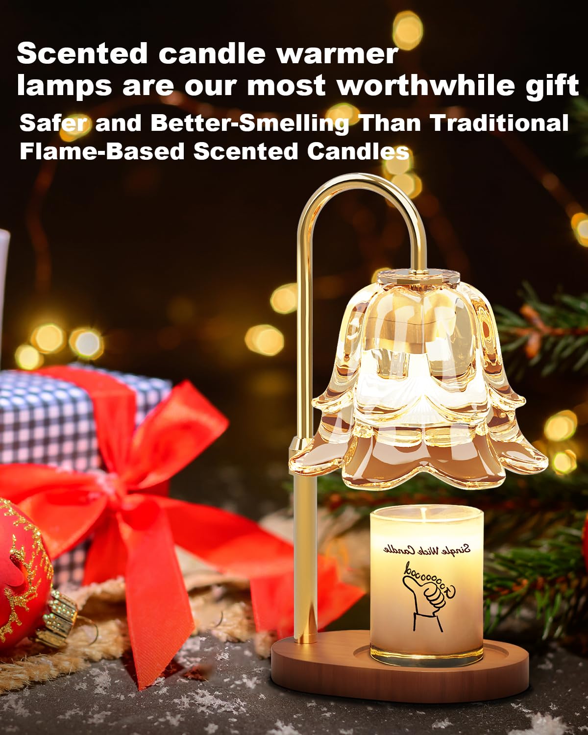 Dimmable Height Adjustable Candle Warmer Lamp with Timer Y70715