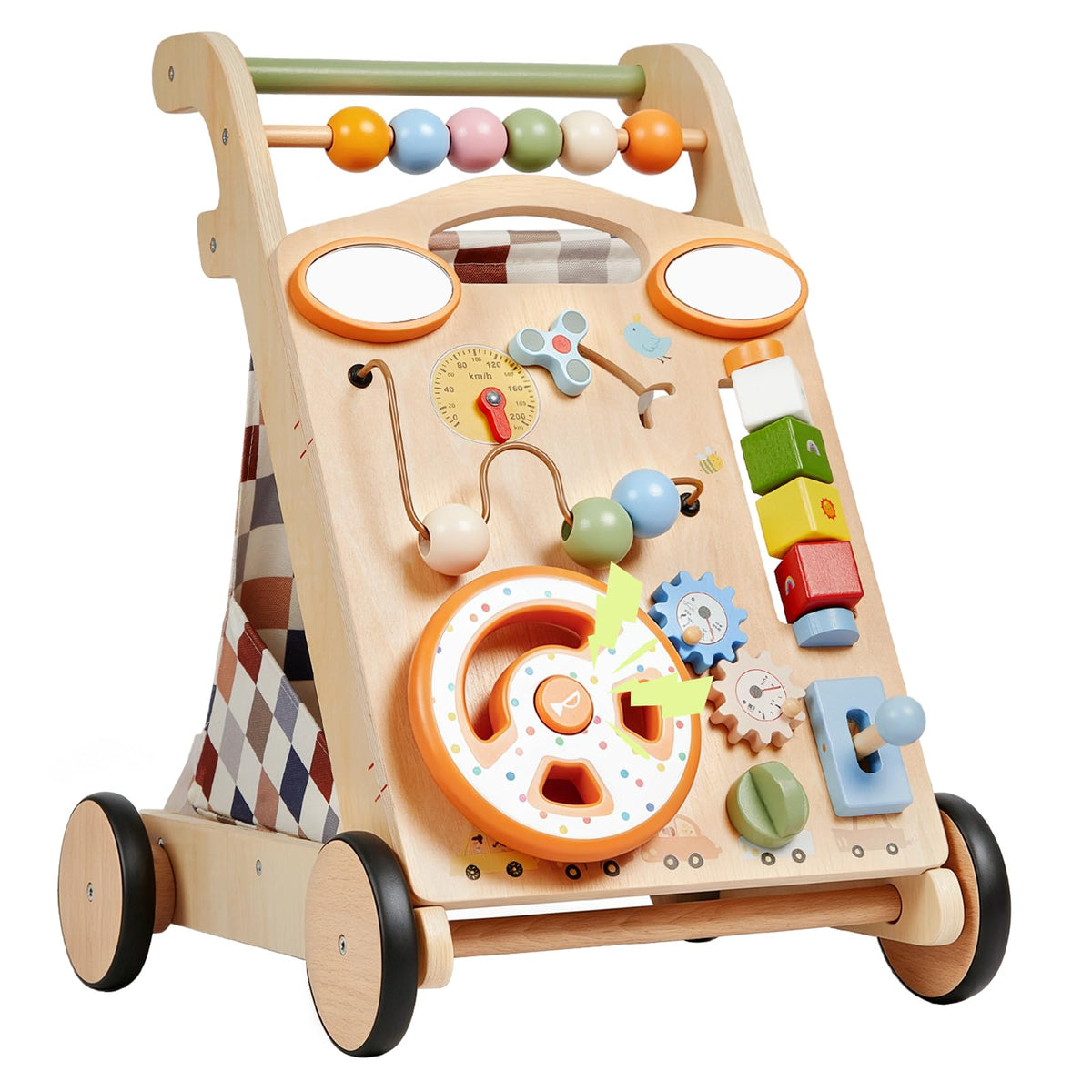 Wooden Baby Walker with Wheels O5000